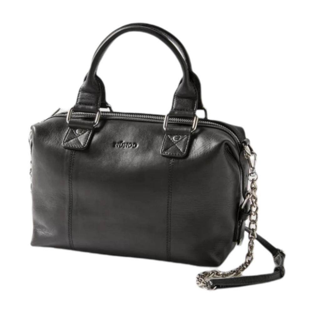 Nunoo Small Bobby Silky Black Leather Bag 🖤